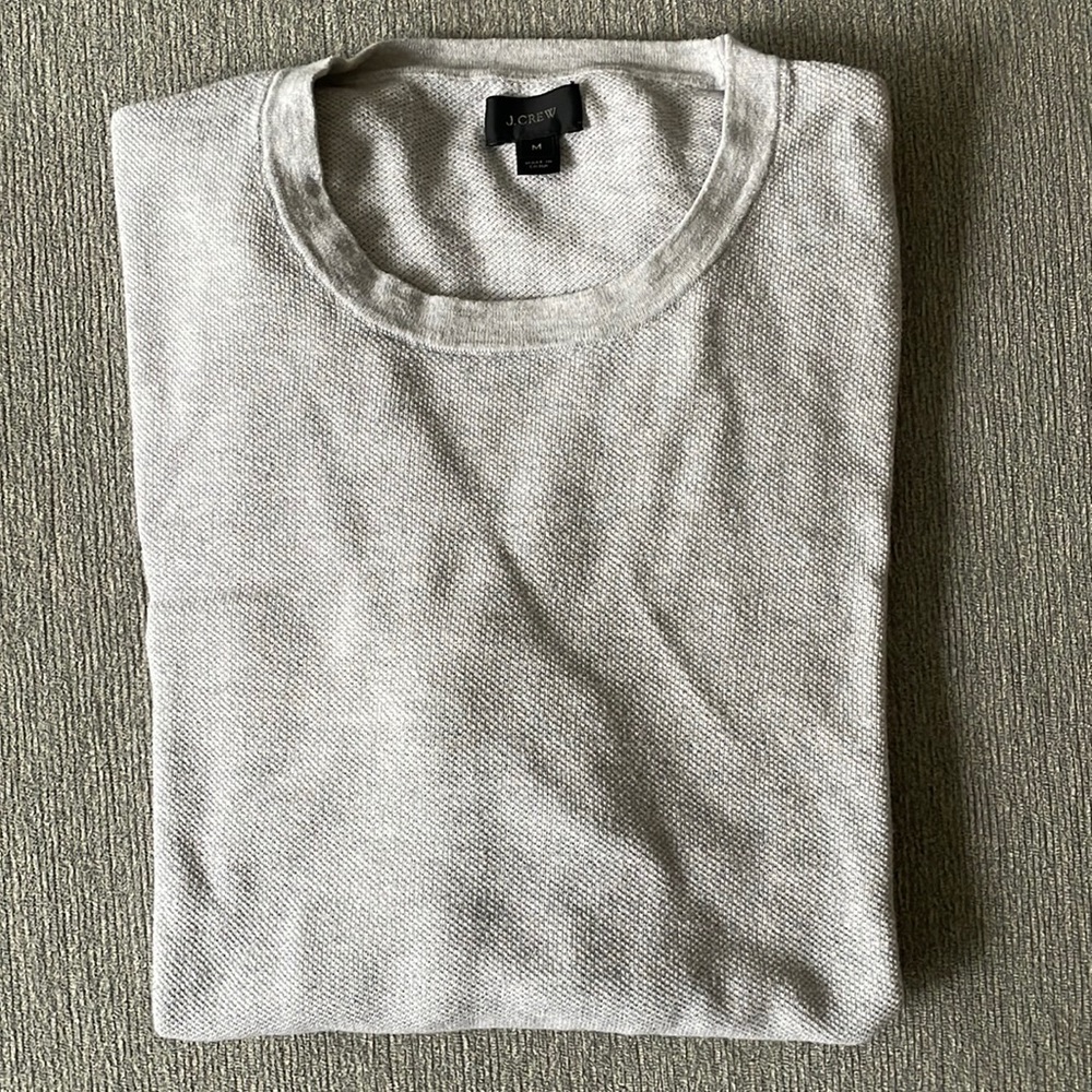 J. Crew Long Sleeve Textured Grey, Size M